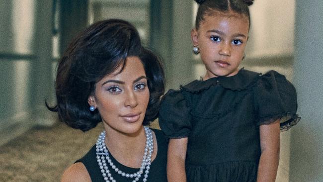 ONE TIME WEB USE ONLY - NO REUSE -   Kim Kardashian and North West pose for Interview Magazine's September 2017 issue. Picture: Steven Klein for Interview