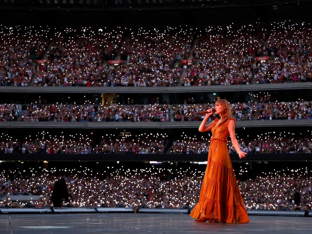 Taylor Swift performs at Melbourne Cricket Ground. Picture: Getty Images for TAS Rights Management