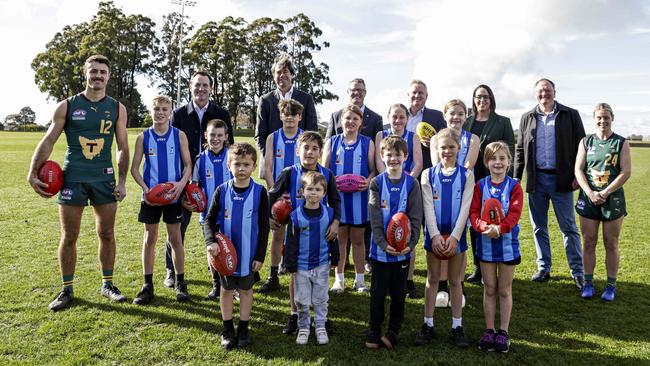 Official announcement for Tasmanian AFL Team Chairman Grant O'Brien at Penguin Football Club, Dial Park, Penguin. Picture: Grant Viney