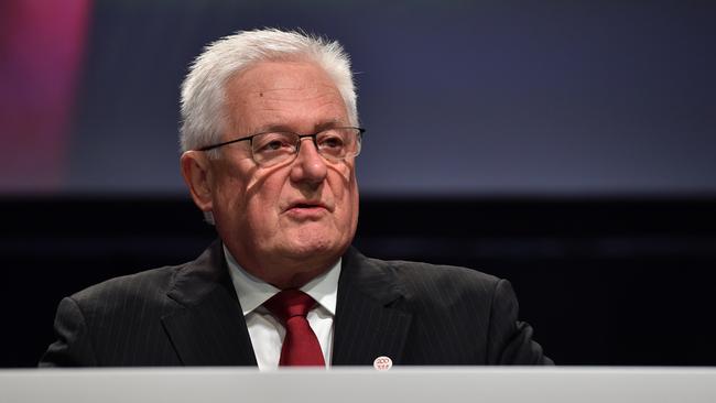 MELBOURNE, AUSTRALIA - NewsWire Photos DECEMBER 14TH, 2022 : Westpac Chairman John McFarlane, speaks at the Westpac AGM in Melbourne. Picture : NCA NewsWire / Nicki Connolly