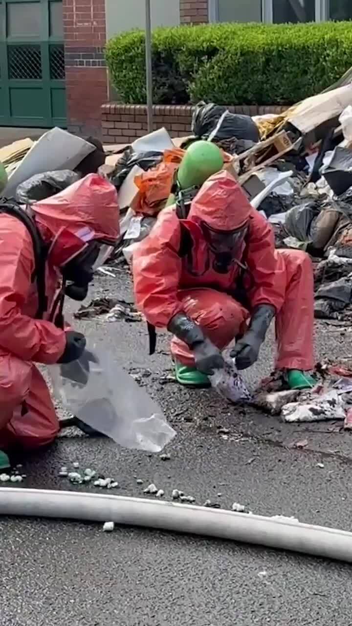 Truck dumps toxic waste all over Sydney street