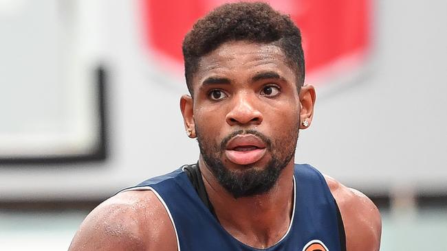 Perrin Buford during a Brisbane Bullets training session. Photo: AAP