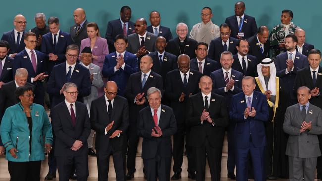 World leaders applaud on day two at the UNFCCC COP29 Climate Conference on November 12 in Baku, Azerbaijan. Picture: Sean Gallup/Getty Images