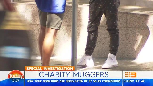 Sam Johnson has no time for charity muggers (The Today Show)