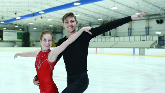 Sydney ice skaters Harley Windsor and Ekaterina Alexandrovskaya. Picture: Britta Campion