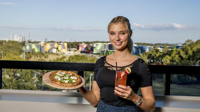 The Nest area at the Aviary Rooftop Bar at Mantra at Sharks, Southport. Picture: Jerad Williams