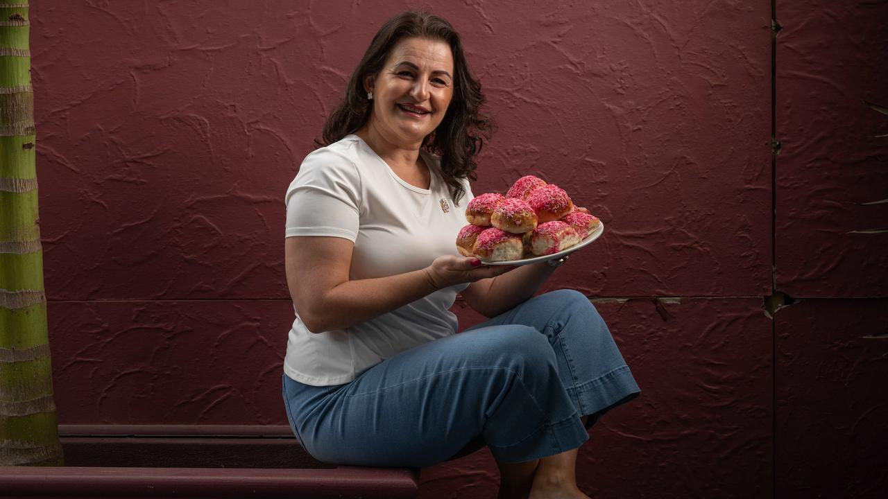 Norlane's Daniela Damevska is supporting the Pink Bun fundraiser for the Breast Cancer Network. Picture: Brad Fleet