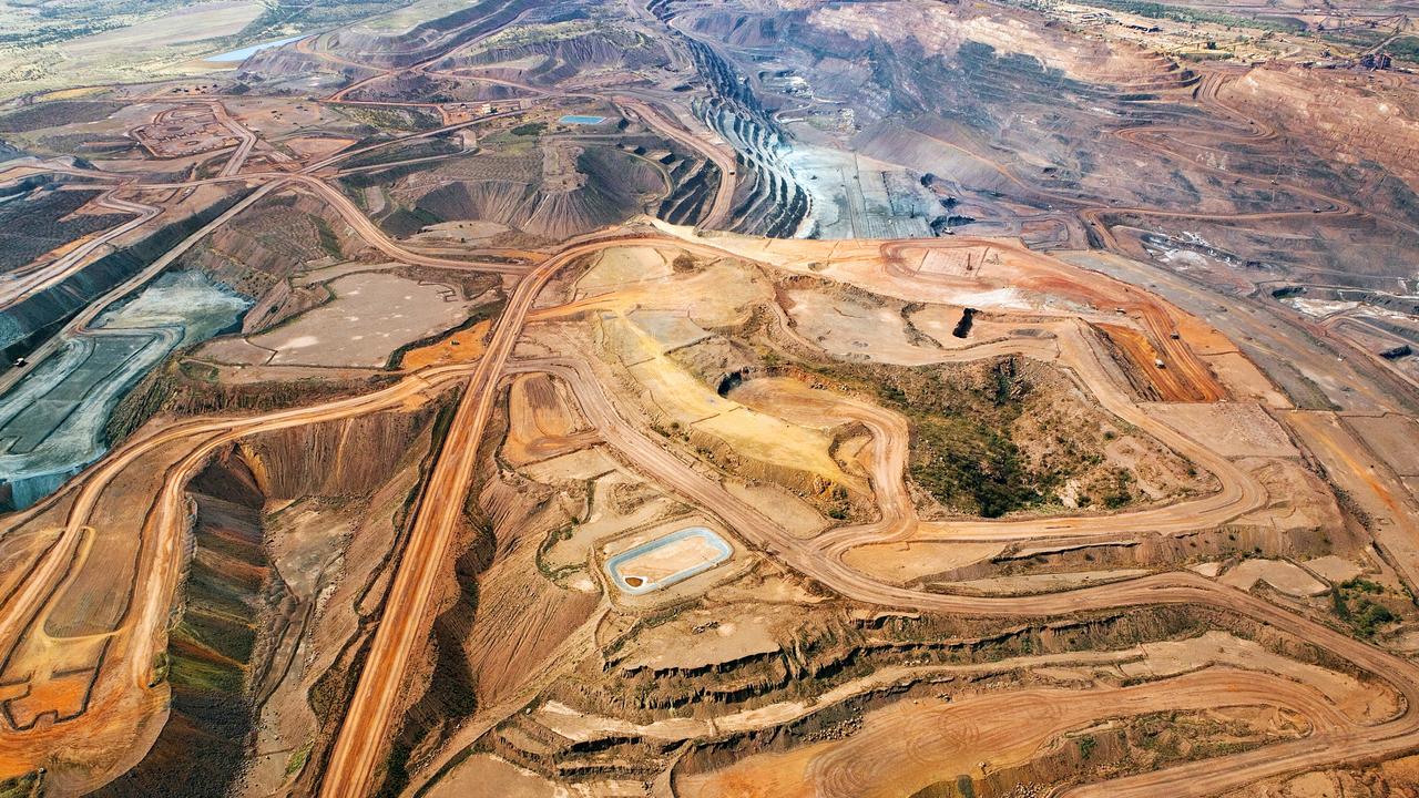 China orders more than 50 per cent of Australia’s biggest export commodity from outfits like Mt Whaleback iron ore mine owned by BHP Billiton. Picture: Getty Images