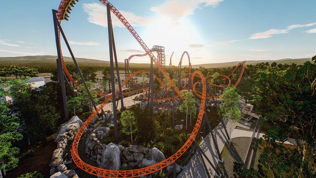 Dreamworld’s Steel Taipan rollercoaster.