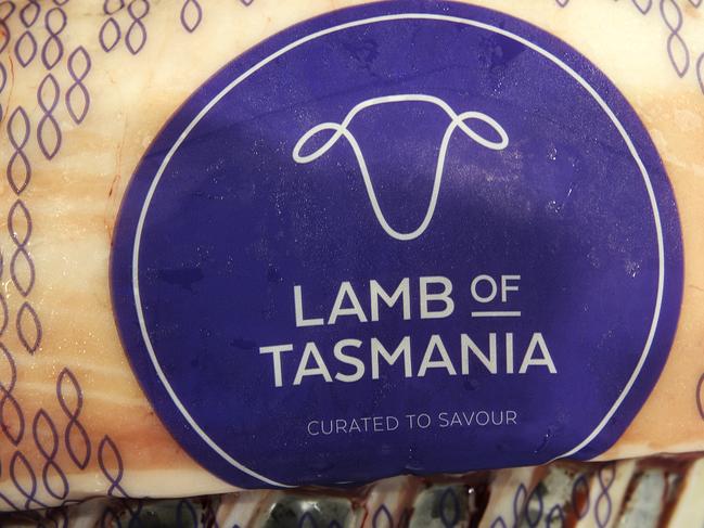 Lamb of Tasmania from Tasmanian Quality Meats at Cressy. Picture: CHRIS KIDD