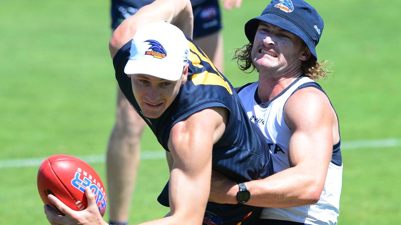 Jordan Dawson is already showing why he looms as a boom recruit for the Crows this coming season. Picture: Michael Marschall