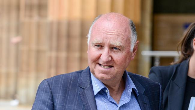 Former head of Renewal SA John Hanlon leaves the Adelaide Magistrates Court. Picture: NCA NewsWire / Brenton Edwards