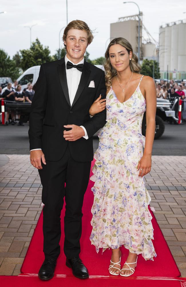 Walter Tinkler and Lily Kings at Toowoomba Grammar School formal at Rumours International, Wednesday, November 15, 2023. Picture: Kevin Farmer