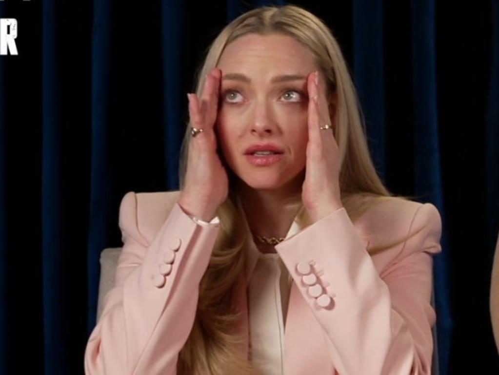 Seyfried became emotional as she detailed the ride-along experience. Picture: Supplied/Stan