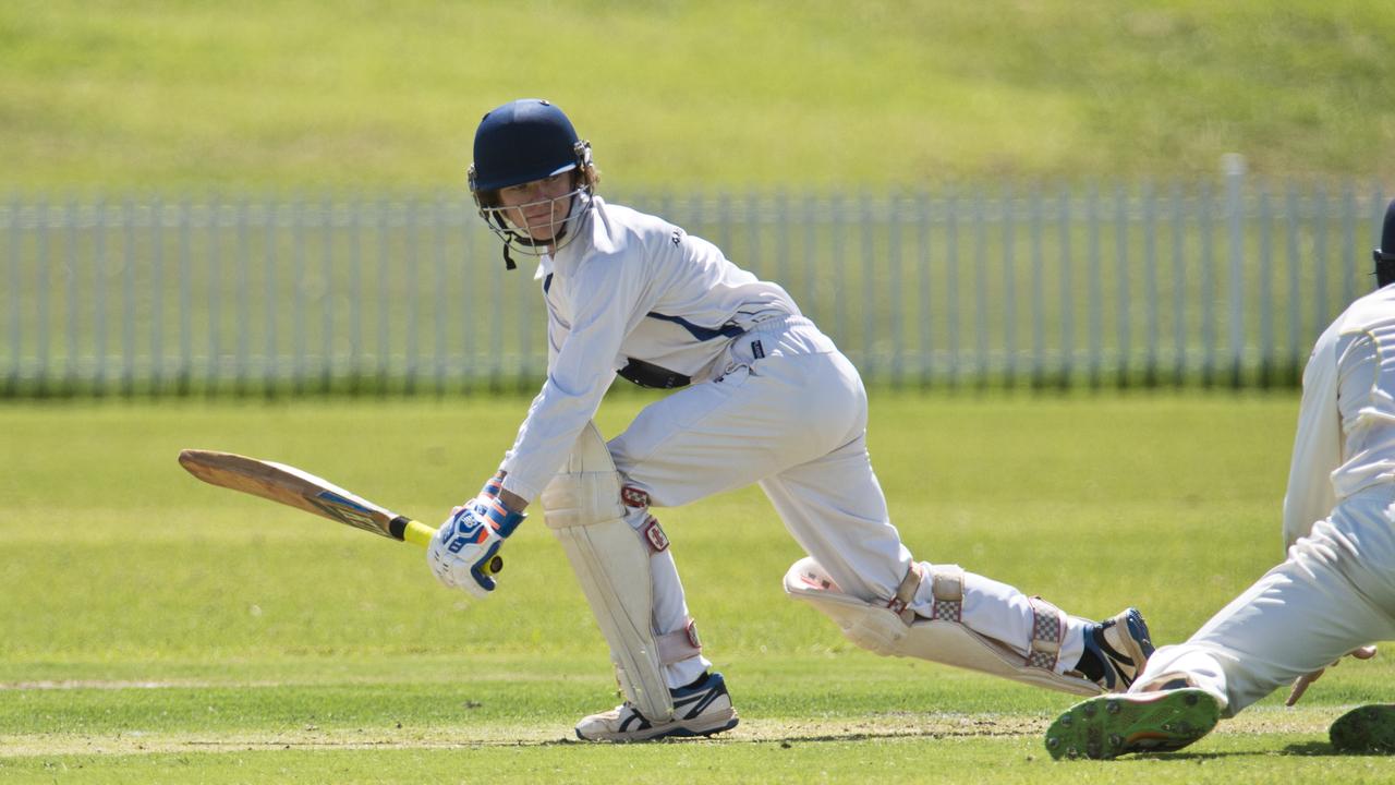 James Bidgood of University is caught by Connor Philp of Northern Brothers Diggers in round eight A grade Toowoomba Cricket at Rockville Oval, Saturday, March 7, 2020. Picture: Kevin Farmer