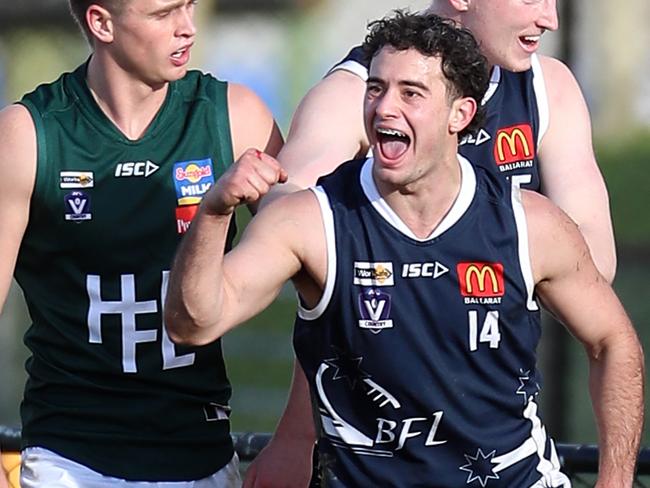 Interleague Championship, Under 23, Ballarat V Hampden, At Mars Stadium, Ballarat, Ballarat FNL wom 13-13-91 v 11-9-75, Mitch Fino, 14, Ballarat FNL   &   Hampden FNL,    Picture Yuri Kouzmin