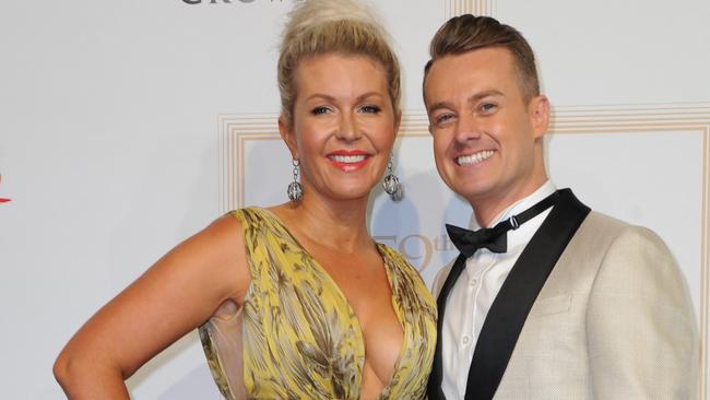 Grant Denyer with his wife Cheryl Denyer at the 2017 Logie Awards.