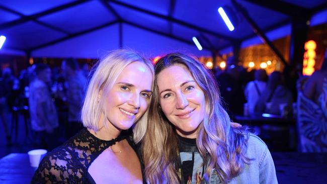 Kristy Kahler and Leah Hassard at the Out 2 Lunch Festival 2025 on Saturday at Broadwater Parklands Southport for Gold Coast at Large. Picture, Portia Large.