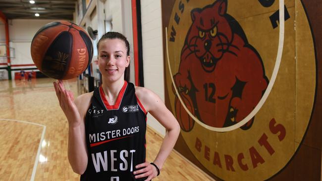 West Adelaide women’s Premier League basketball club’s Serbian import Kristina Arsenic. The 22-year-old is stamping her mark on the competition. Picture: AAP/Mark Brake)