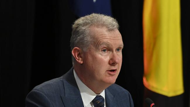 Employment Minister Tony Burke says the government ­believed multi-employer bargaining could help ‘unlock wage gains, particularly for women in low-paid industries like aged care and childcare, and those working in small business’. Picture: Getty Images