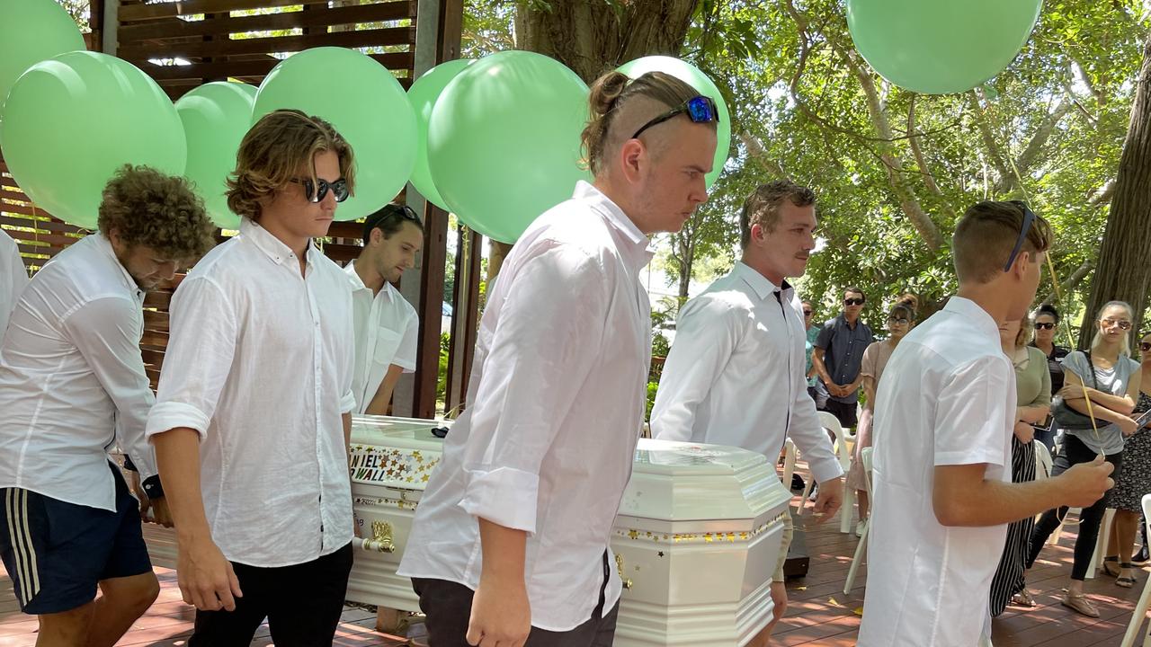 Daniel Mcdowall's funeral service in Urangan.