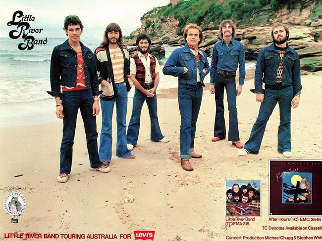 Little River Band in a cross-promotion with Levi Jeans.