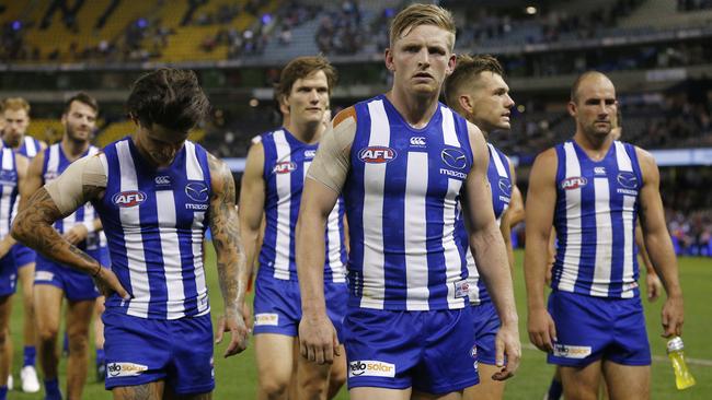 North Melbourne suffered a disappointing loss on Sunday. Picture: AAP Images 