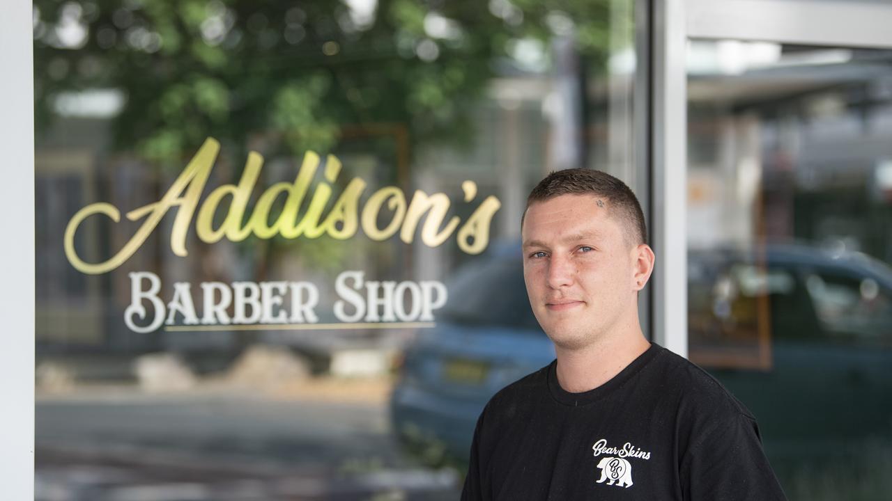 Addison Manning has opened his own barber shop in Ruthven St.