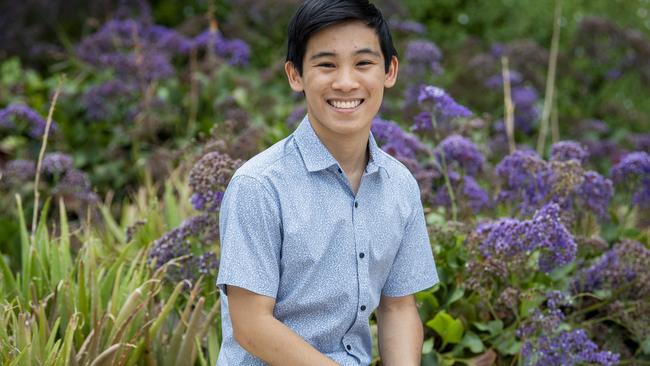 Jason Lim, the dux of Adelaide High School. Picture Mark Brake