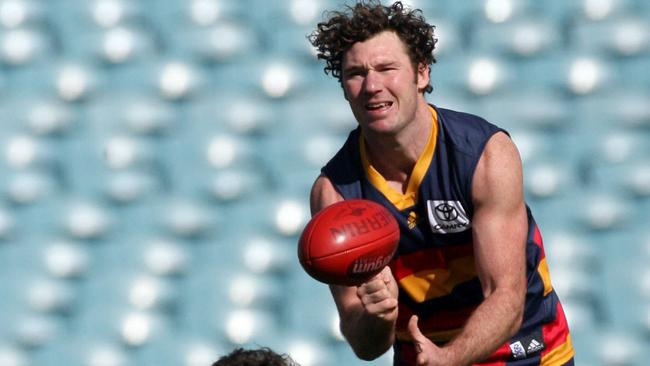 Ken McGregor at Adelaide Crows’ training in 2008 — now he’s joining Police Minister Corey Wingard’s staff.