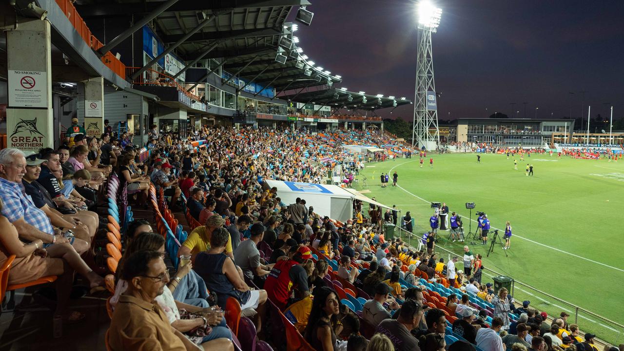 Gold Coast Suns v Hawthorn AFL match at TIO Stadium. Picture: Pema Tamang Pakhrin