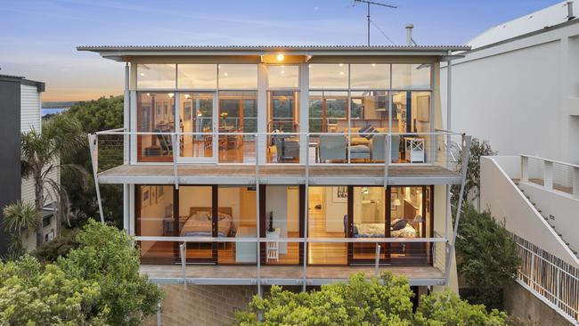 The four-bedroom home fronting Santa Casa Beach at 5/43 Flinders St, Queenscliff, is listed with $3.8m to $4.15m price hopes in an expressions of interest campaign closing November 15.