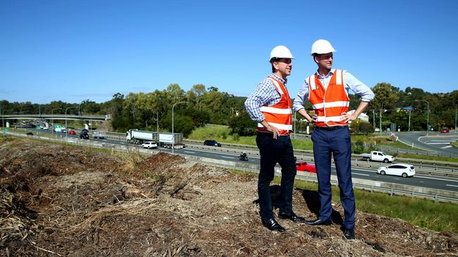 Minister Cameron Dick and Main Roads Minister Mark Bailey. Picture: Adam Head