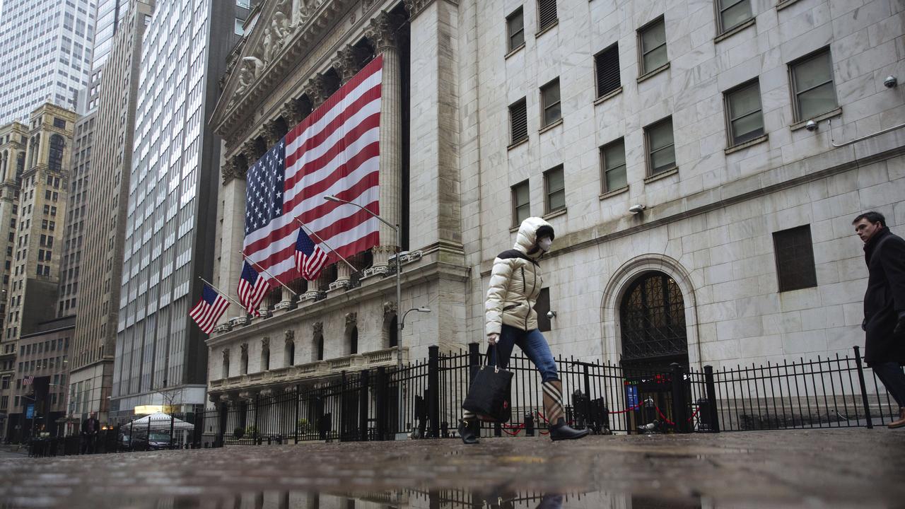 The iconic financial district on Wall Street was a ghost town during the height of the pandemic. Picture: Kevin Hagen/AP