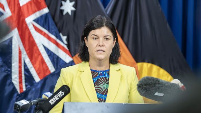 Chief Minister Natasha Fyles has said no government has done more to tackle alcohol-related harm across the Territory. Picture: Liam Mendes / The Australian