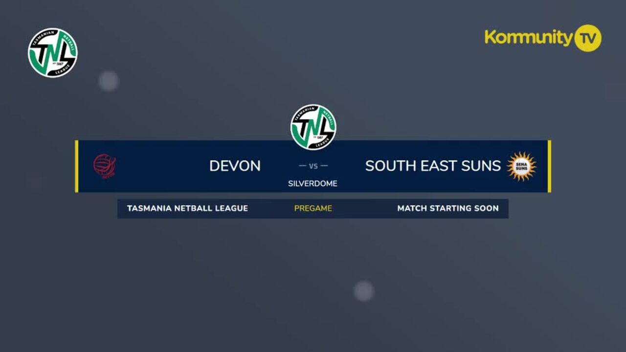 Replay: Devon v South East Suns (Opens) — 2025 Tasmanian Netball League Round 2