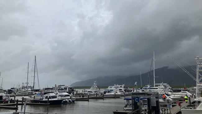 Boats have been moved back to the Cairns Marina after owners and operators temporarily relocated them in preparation for ex-Tropical Cyclone Jasper which made landfall at Wujal Wujal on Wednesday afternoon. Photo: Catherine Duffy.