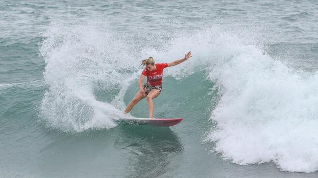 Still only 17, Barwon Heads surfer Ellie Harrison surfed beyond her years on this season’s QS. Photo: WSL/Tim Hain