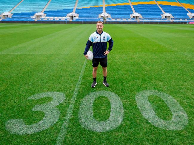 Kieran Foran at CBUS Super ahead of his 300th game. Picture: Gold Coast Titans.