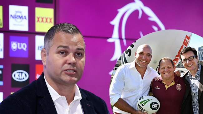 In the wake of Anthony Seibold (main) departure from the Broncos the likes of (inset) Gorden Tallis, Kevin Walters and Ben Ikin are required at the club.