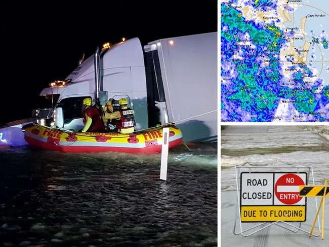 ‘Major’ flood alert for Qld town as rain records tumble