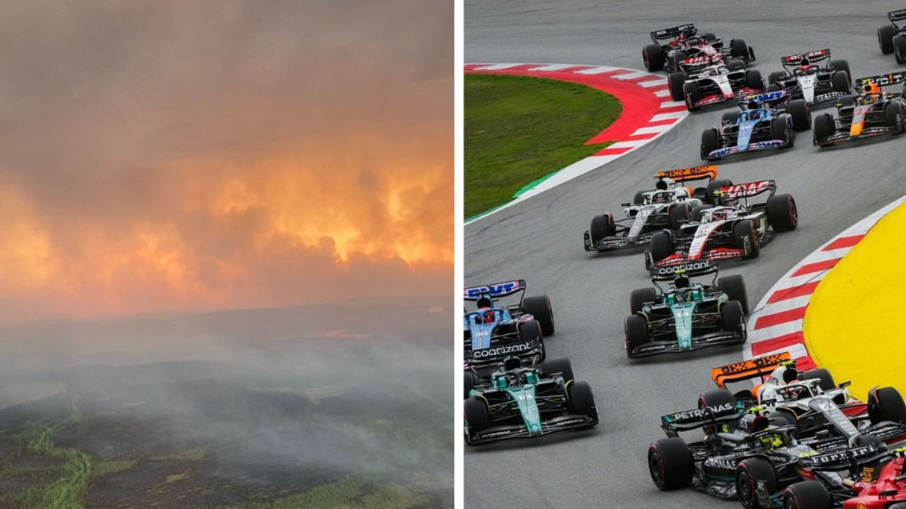 Fire devastates nation, F1 reacts