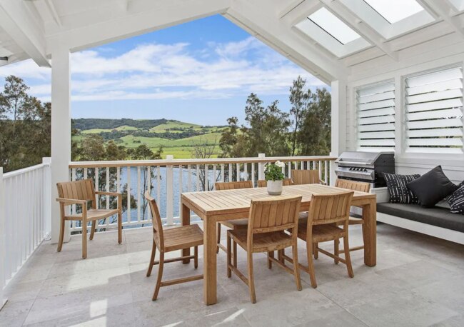 Saltwater looks out over the Werri Lagoon. Picture: Airbnb