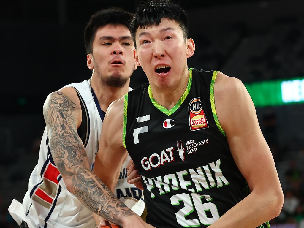 Kai Sotto and Zhou Qi have helped the NBL build a following in Asia. Picture: Getty Images