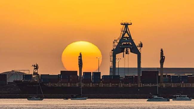 Townsville reader photos – Sunrise over the Port of Townsville. Photo: Stephen Worner