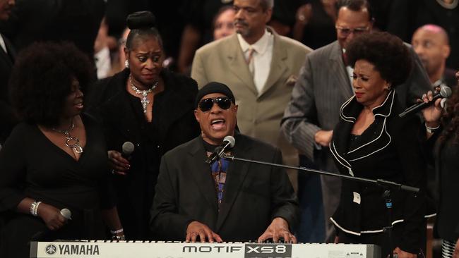 Stevie Wonder dining at his restaurant was a pinch-me moment for Tikaram. Picture: Scott Olson/Getty Images/AFP