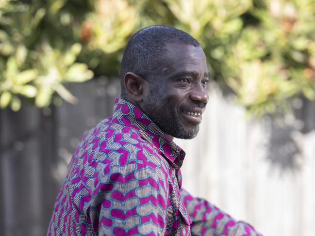 John Kamara had to flee his African homeland due to civil war and is thankful he found refuge in Tasmania. He has been named the Tasmanian Australian of the Year for 2023. Picture: Eddie Safarik