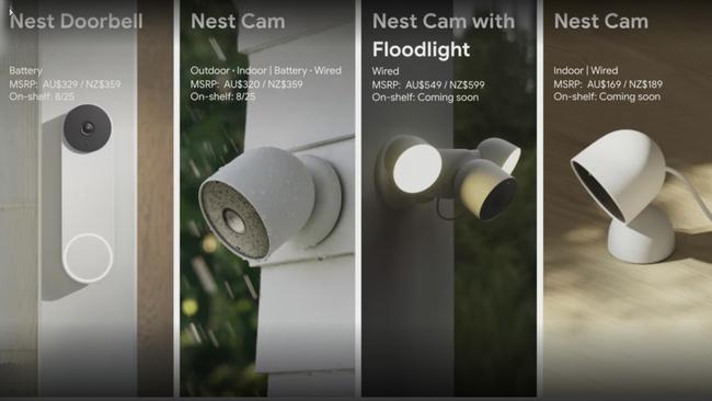 Google has released new Nest cameras and a door bell