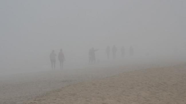 A blanket of thick fog rolled in over Port Phillip Bay. Picture: Chelsea SES