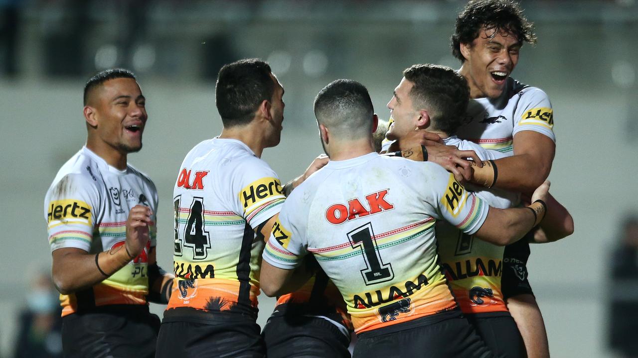 Penrith are sitting pretty on top of the ladder. (Photo by Jason McCawley/Getty Images)